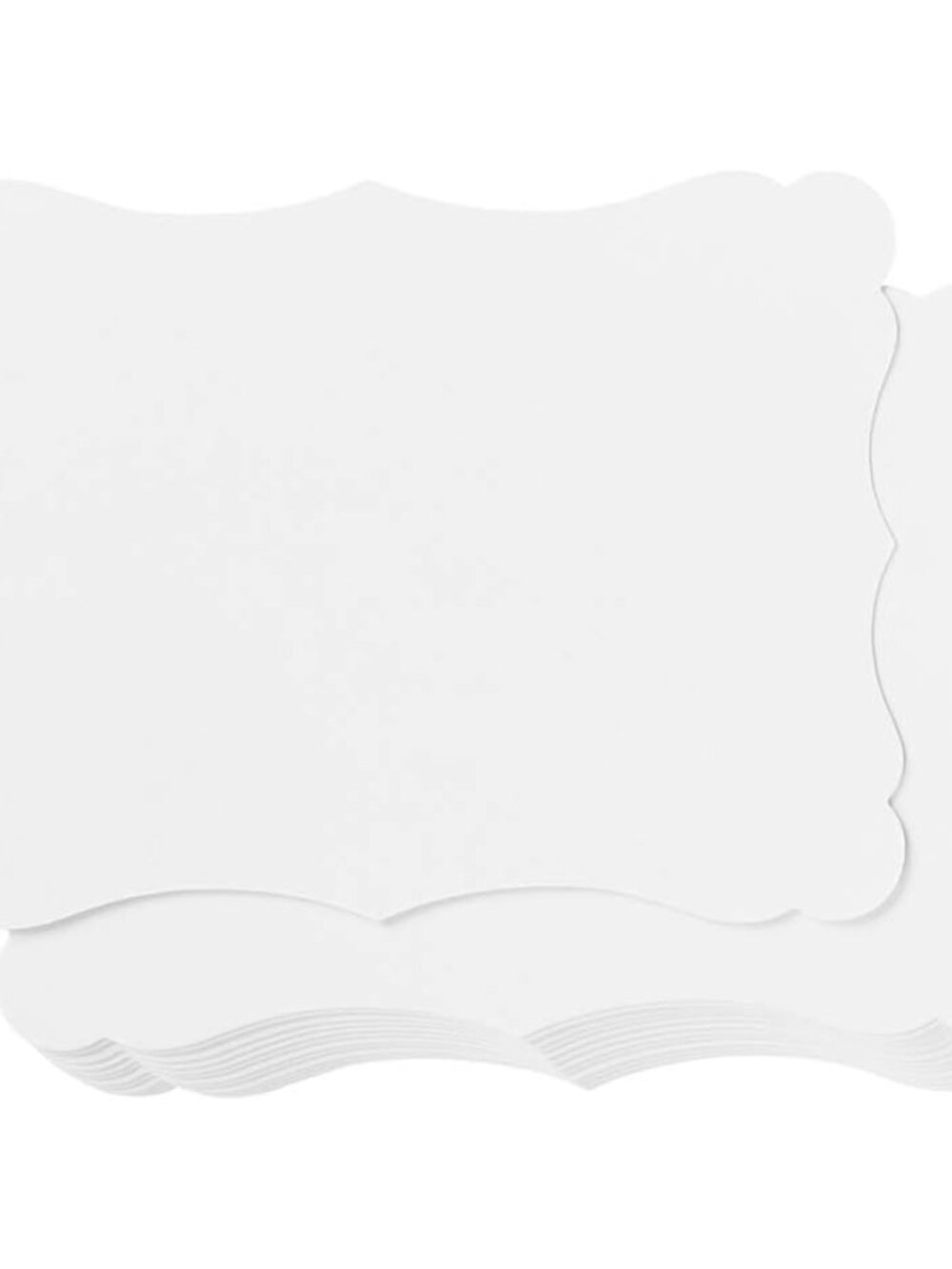 50 Pack Blank Kraft Greeting Cards, White, 5x7IN